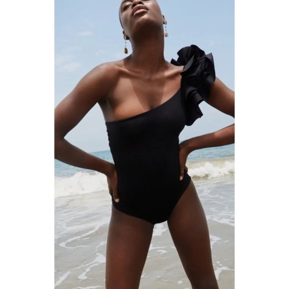 Maygel Coronel Bruma Black Swimsuit One Size Fits S M L